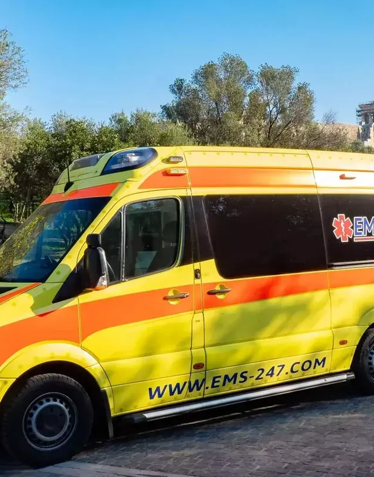 Medical repatriation Inside our road ambulances