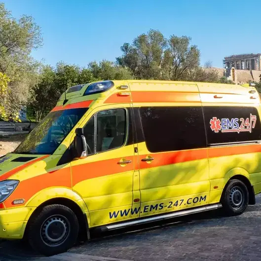 Medical repatriation Inside our road ambulances