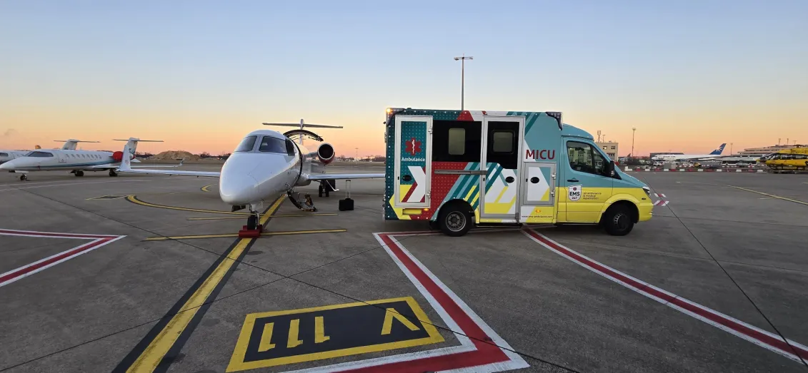 EMS Air ambulance boarding process