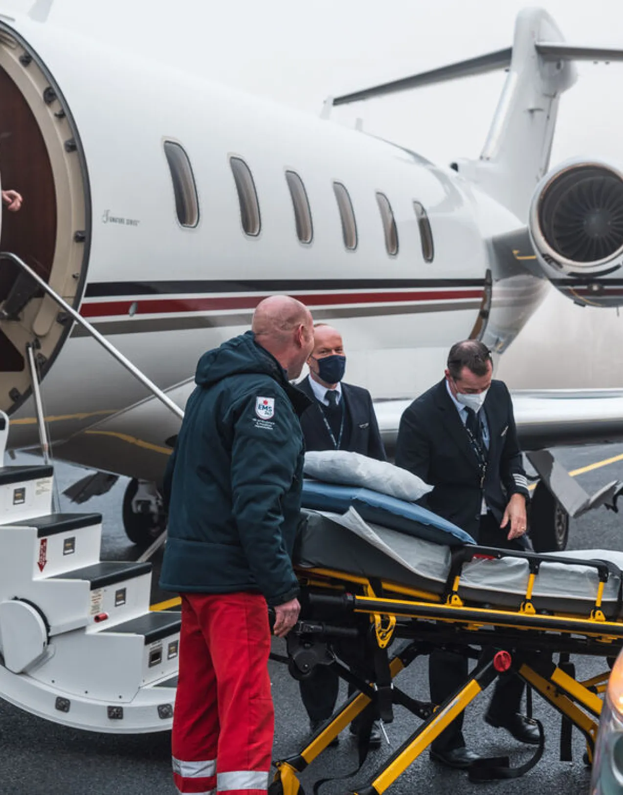 Experienced medical team transportation