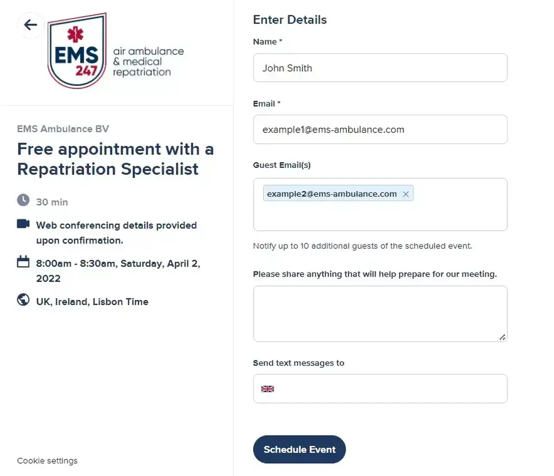 Book your appointment