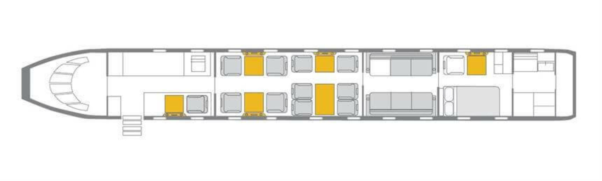 Global 7500 interior overview