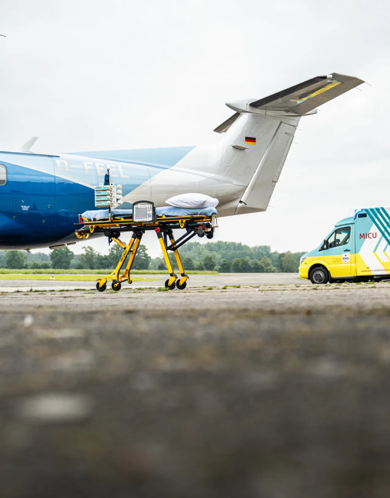 Air Ambulance and Road Ambulance from EMS