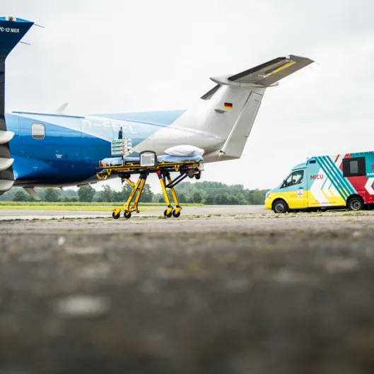 Air Ambulance and Road Ambulance from EMS