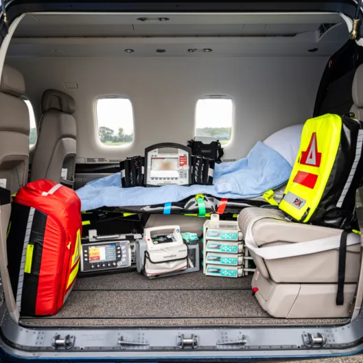 EMS Inside an Air Ambulance