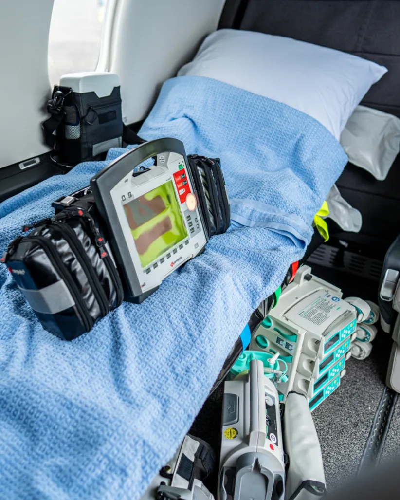 Inside a Private Air Ambulance - Air evacuation