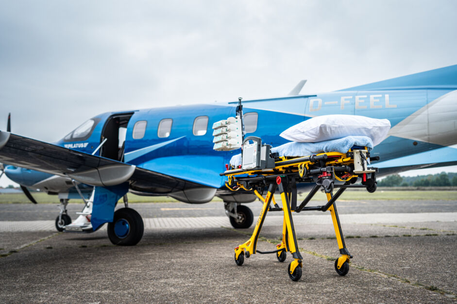 Medical repatriation by EMS with a Private Jet