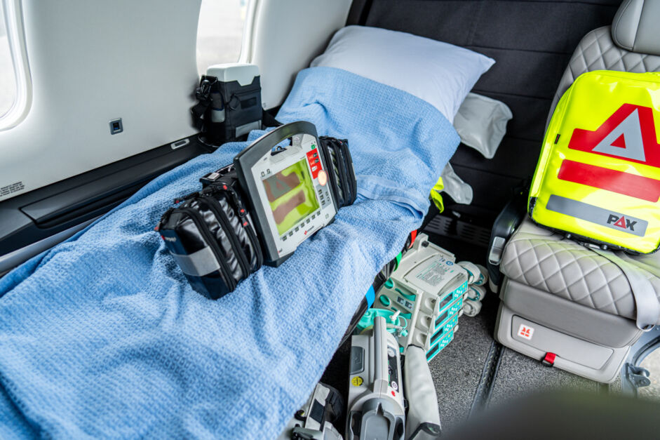 Inside a Private Air Ambulance - Air evacuation