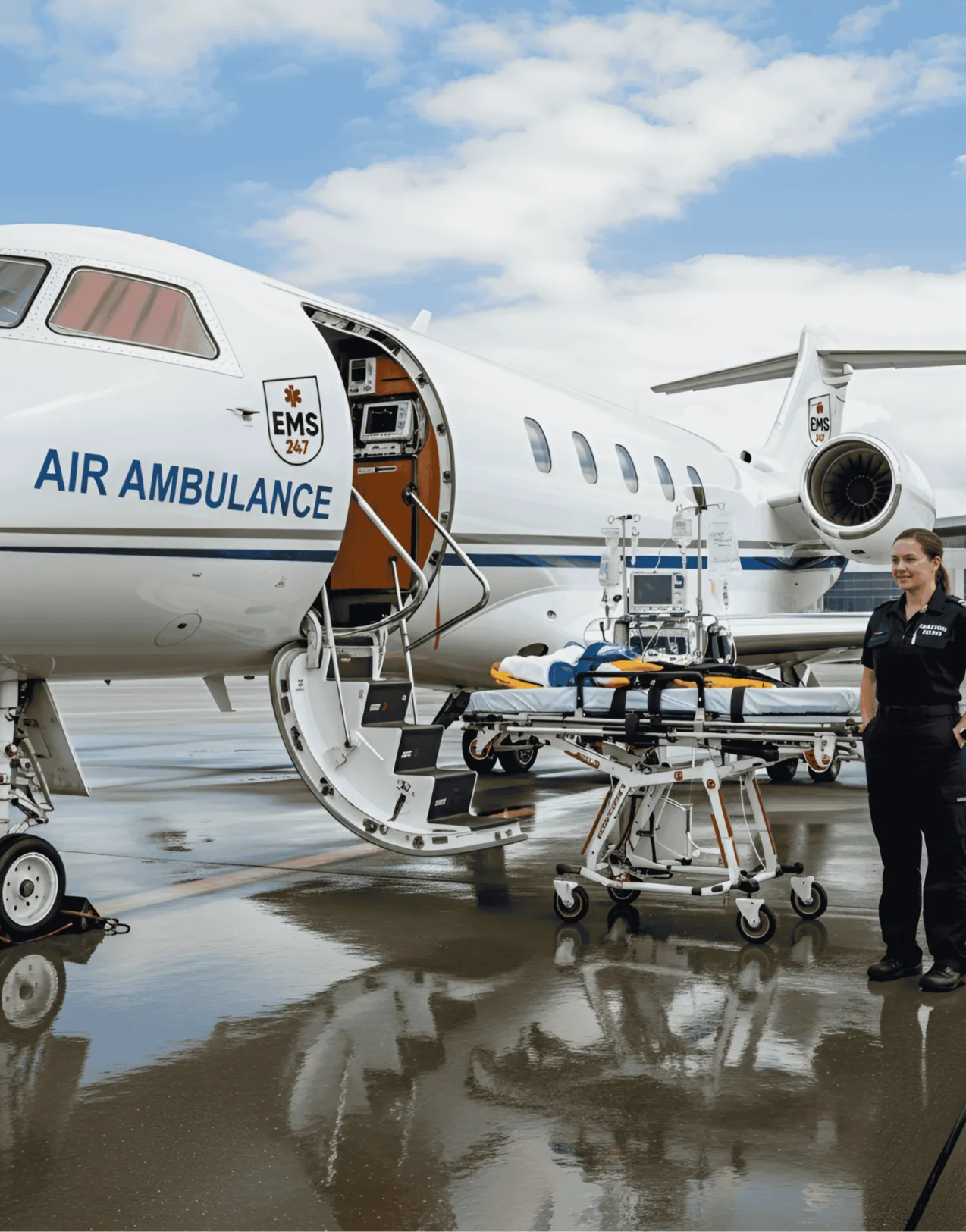 EMS Air Ambulance PT Loading
