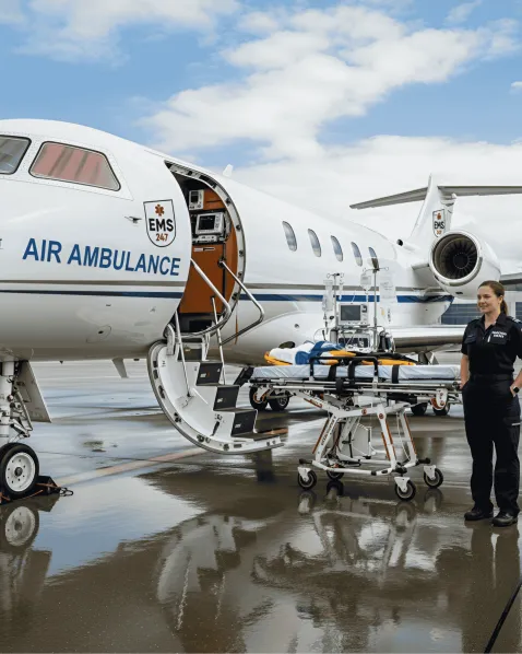 EMS Air Ambulance PT Loading