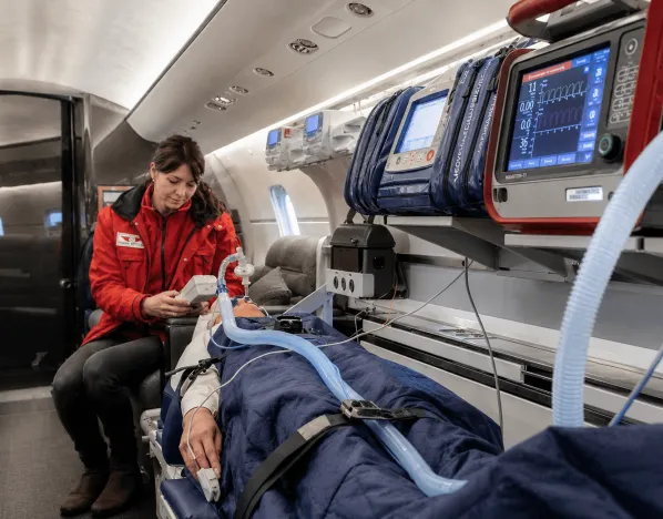 Air medical service paramedic